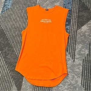 The Lost Breed orange tank top